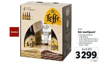 Lidl LEFFE Sör multipack 4x0,33l ajánlat