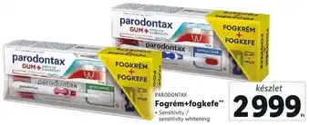 Lidl PARODONTAX FOGKRÉM + FOGKEFE ajánlat