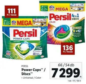Lidl Persil Power Caps/ Discs 66/54db ajánlat