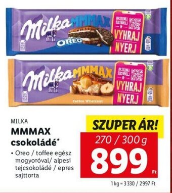 Milka MMMAX csokoládé 270/300g