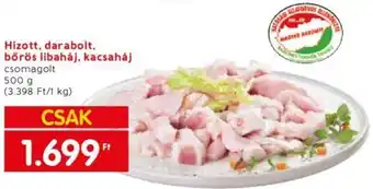 Spar Hízott, darabolt, bőrös libaháj, kacsaháj 500g ajánlat