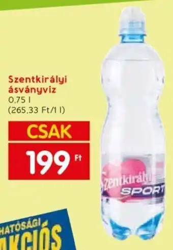 Spar Szentkirályi ásványvíz 0.75l ajánlat