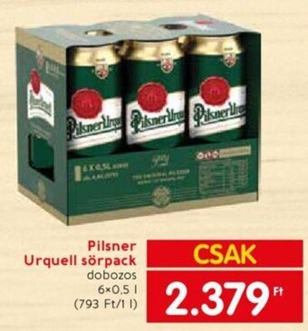 Spar Pilsner Urquell sörpack 6x0,5l ajánlat