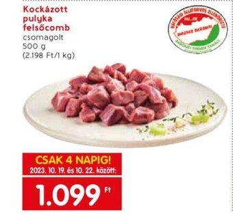 Spar Kockázott pulyka felsőcomb 500 g ajánlat
