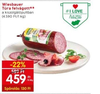 Spar Wiesbauer Túra felvágott 10 dkg ajánlat