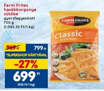 Spar Farm Frites hasábburgonya sütőbe 750 g ajánlat
