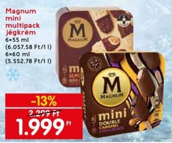 Spar Magnum mini multipack jégkrém 6 x 55 ml / 6 x 60 ml ajánlat