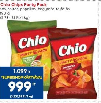 Spar Chio Chips Party Pack 190 g ajánlat