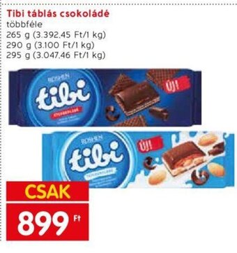 Spar Tibi táblás csokoládé 265 - 295 g ajánlat