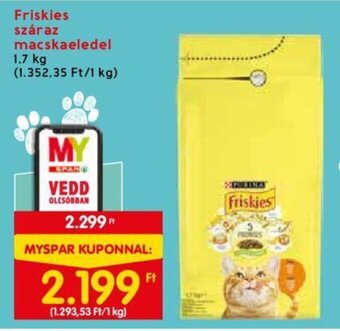 Spar Friskies száraz macskaeledel 1,7 kg ajánlat