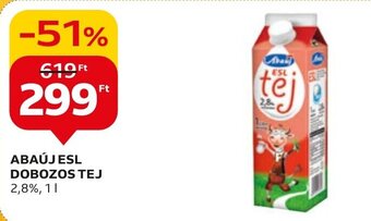 Auchan ABAÚJ ESL DOBOZOS TEJ 1 l ajánlat
