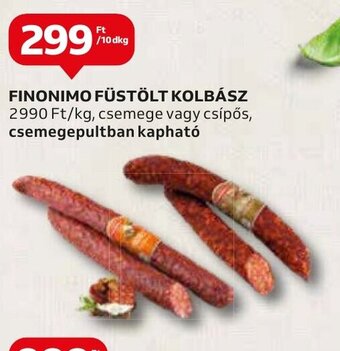 Auchan FINONIMO FÜSTÖLT KOLBÁSZ 10 dkg ajánlat