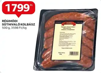 Auchan RÉGIMÓDI SÜTNIVALÓ KOLBÁSZ 500 g ajánlat