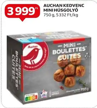 Auchan AUCHAN KEDVENC MINI HÚSGOLYÓ 750g ajánlat