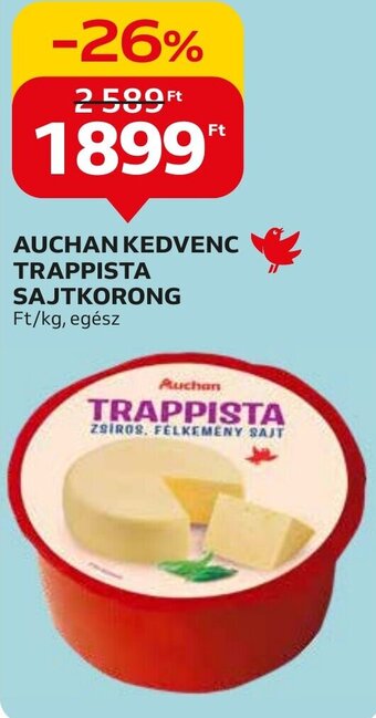 Auchan AUCHAN KEDVENC TRAPPISTA SAJTKORONG ajánlat