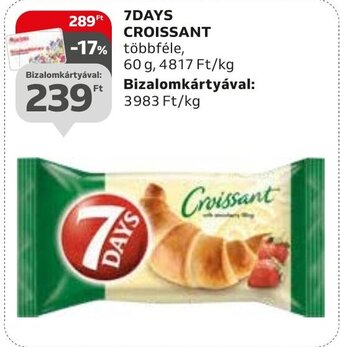 Auchan 7DAYS CROISSANT 60g ajánlat