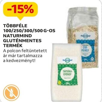 Auchan TÖBBFÉLE 500g NATURMIND GLUTÉNMENTES TERMÉK ajánlat