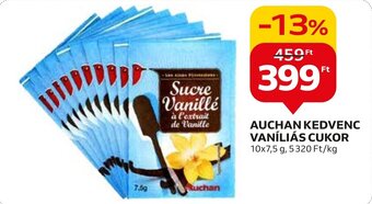 Auchan AUCHAN KEDVENC VANÍLIÁS CUKOR 10x7,5 g ajánlat