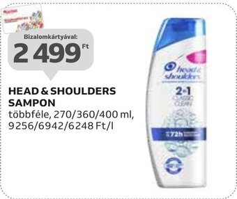 Auchan HEAD & SHOULDERS SAMPON 400ml ajánlat
