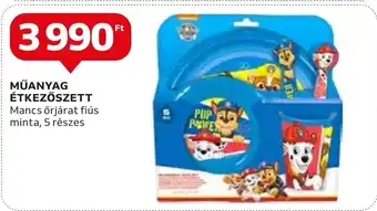 Auchan MŰANYAG ÉTKEZŐSZETT ajánlat