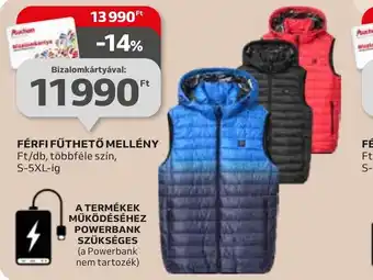FÉRFI FŰTHETŐ MELLÉNY S-5XL