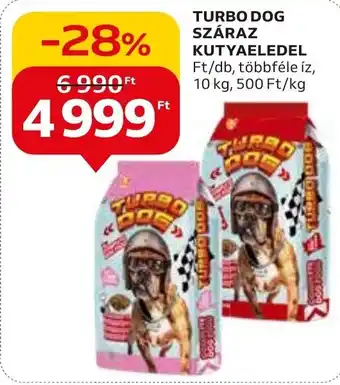 Auchan TURBO DOG SZÁRAZ KUTYAELEDEL 10 kg ajánlat