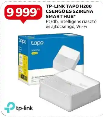 Auchan TP-LINK TAPO H200 CSENGŐ ÉS SZIRÉNA SMART HUB 1 db ajánlat