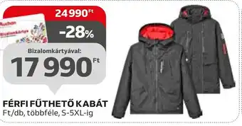 Auchan FÉRFI FÜTHETŐ KABÁT 1 db ajánlat