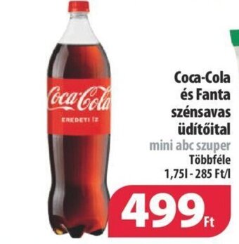 Coop Coca Cola és Fanta szénsavas üdítőital 1,75l ajánlat