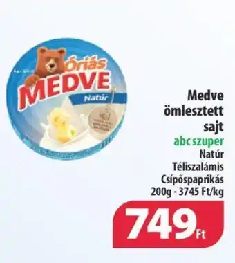 Medve ömlesztett sajt 200g