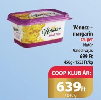 Coop Vénusz margarin 450g ajánlat