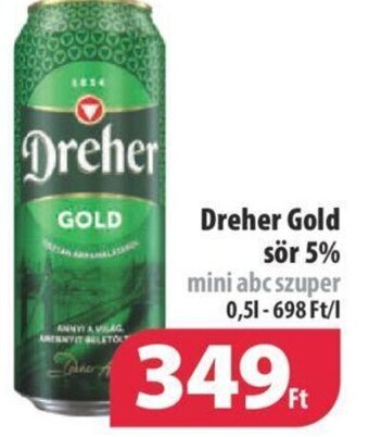 Coop Dreher Gold sör 5 0,5l ajánlat