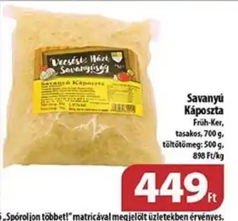 Coop Savanyú Káposzta 700g ajánlat