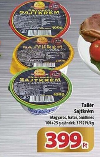 Coop Tallér Sajtkrém 125g ajánlat