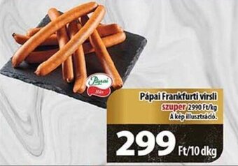Coop Pápai Frankfurti virsli 10dkg ajánlat