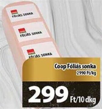 Coop Coop Fóliás sonka 10dkg ajánlat