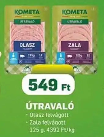 Coop ÚTRAVALÓ Olasz felvágott 125g ajánlat