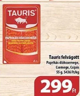 Coop Tauris felvágott 55g ajánlat