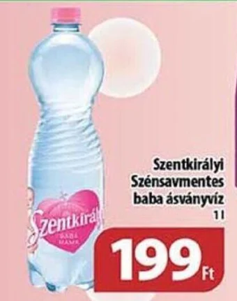 Coop Szentkirályi Szénsavmentes baba ásványvíz 1l ajánlat