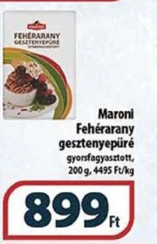 Coop Maroni Fehérarany gesztenyepüré 200g ajánlat