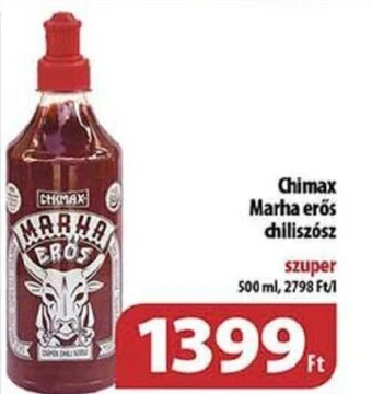 Chimax Marha erős chiliszósz 500ml