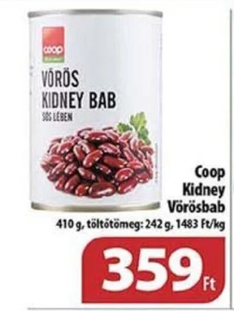 Coop Coop Kidney Vörösbab 410g ajánlat