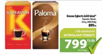 Coop Douwe Egberts örölt kávé 225g ajánlat