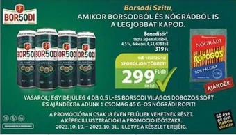 Coop Borsodi sor 0,5l ajánlat