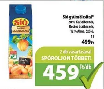 Coop Sió gyümölcsital 1l ajánlat