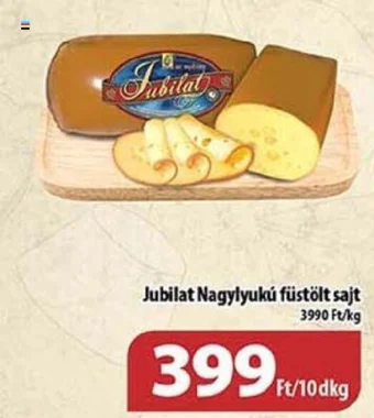 Coop Jubilat Nagylyukú füstölt sajt 10dkg ajánlat