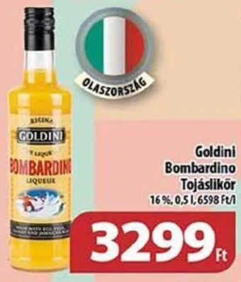 Coop Goldini Bombardino Tojáslikör 0,5 l ajánlat