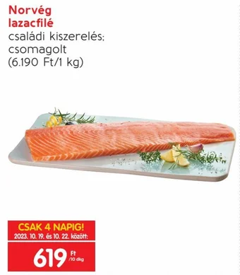 Spar Norvég lazacfilé 10 dkg ajánlat