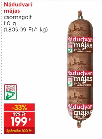 Spar Nádudvari májas 110 g ajánlat