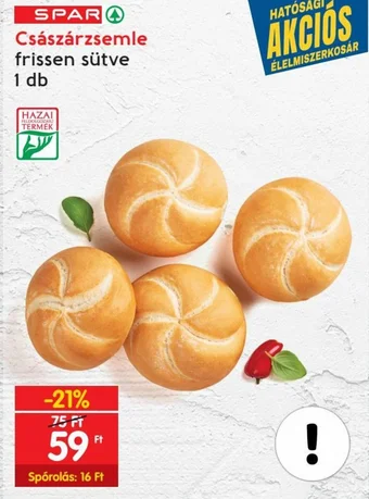 Spar SPAR Császárzsemle 1 db ajánlat